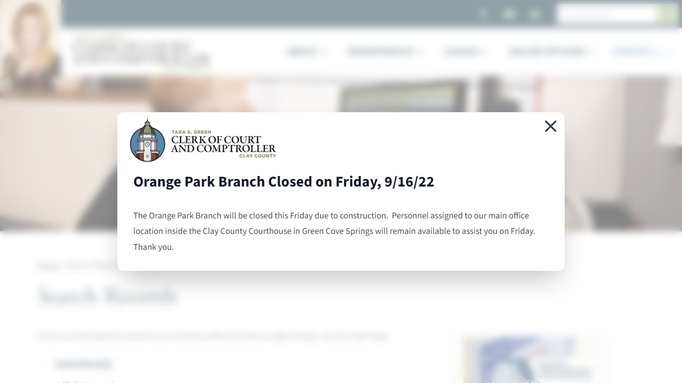 Search Records | Clay County Clerk of Court